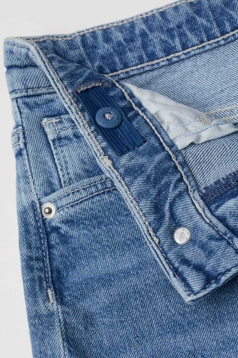 H&M Wide High Jeans Kids' Clothing Light Denim Blue | KCIUREJ-08