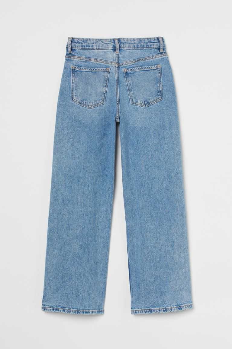 H&M Wide High Jeans Kids' Clothing Light Denim Blue | KCIUREJ-08