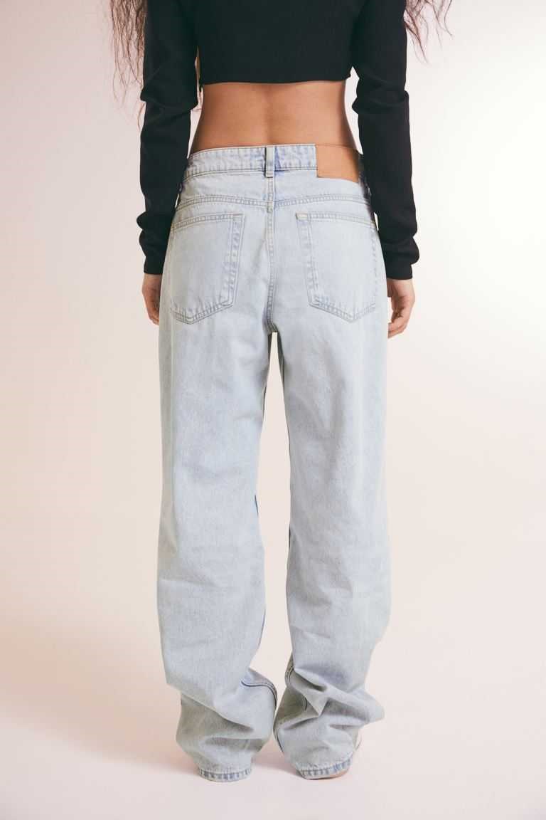 H&M Wide Low Waist Women's Jeans Dark Gray | NIKPHCW-79