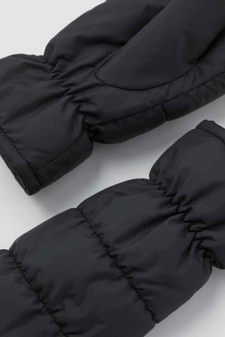 H&M Women's Padded Mittens Black | ADPGQKJ-32