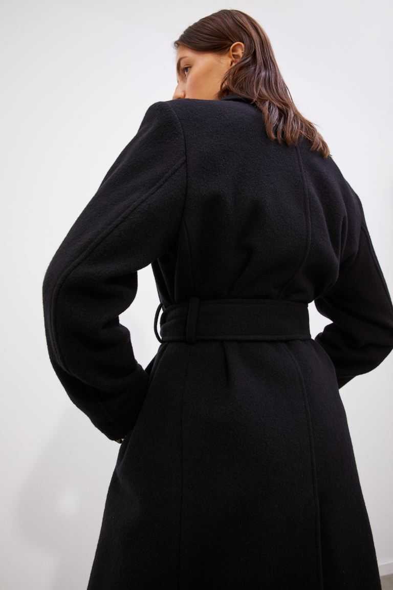 H&M Wool-blend Women's Coats Dark Khaki Green | VJNHRLU-75